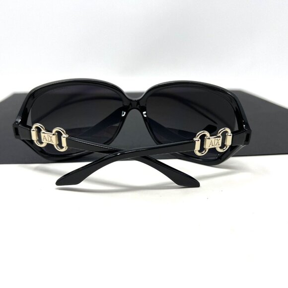 ARMANI EXCHANGE AX140/S D28 JJ 63-15-120 WOMENS SUNGLASSES BLACK OVERSIZED main image 7